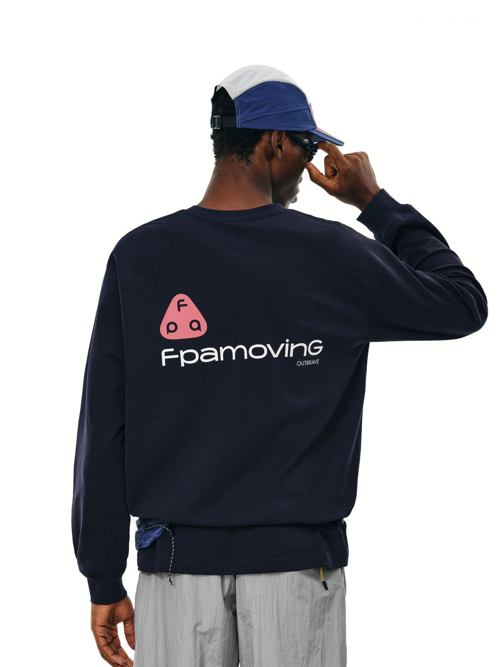 FPA Sorona Antibacterial Long-Sleeve Outdoor Tee - Chinese Streetwear Trend, Crew Neck, Relaxed Fit, Unisex Couple T-Shirt