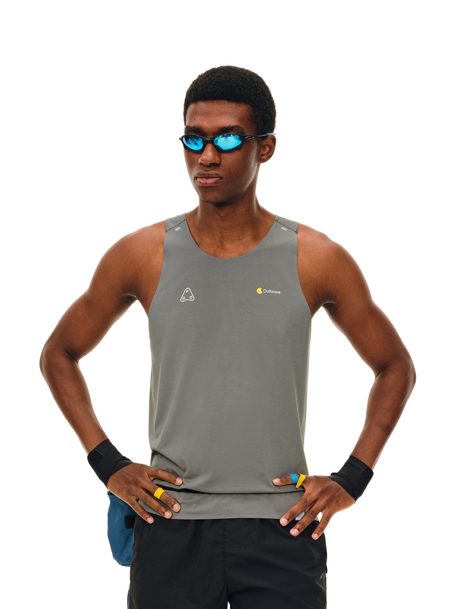 FPA COOLMAX Modal Climbing Sports Seam-Sealed Printed Reflective Sleeveless Vest Summer Cool-Touch Tank Top