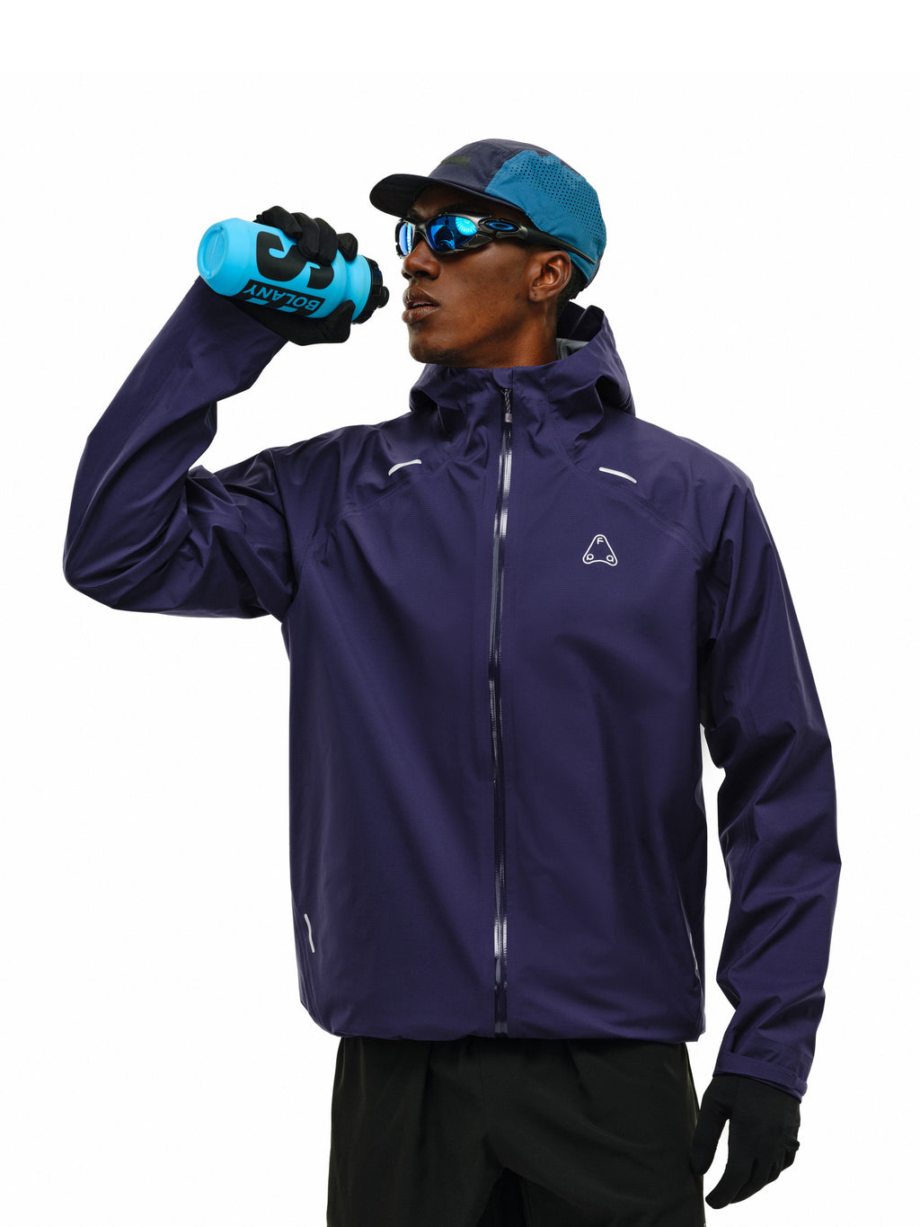 FPA Lightweight Outdoor Hiking Jacket with Hood, Waterproof and Windproof Purple Men's Jacket