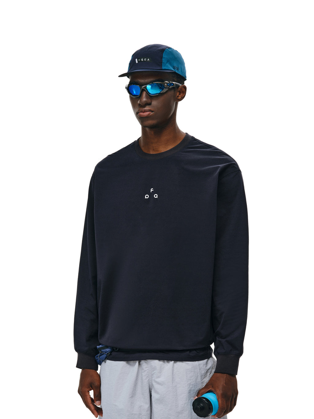 FPA7A Antibacterial and Dust Mite Resistant Long Sleeve Sports Tee, Autumn Casual Basic Crew Neck Outdoor Couple T-Shirt for Men