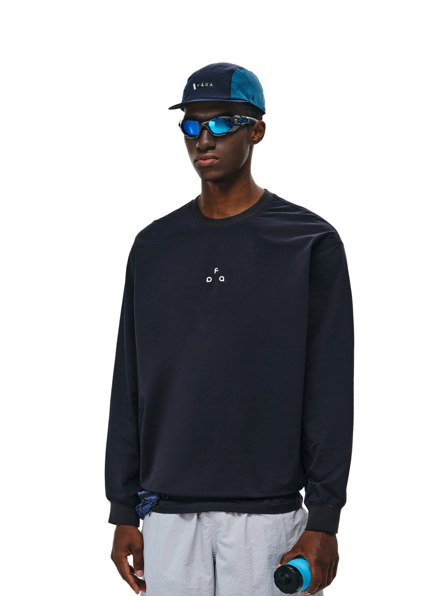 FPA7A Antibacterial and Dust Mite Resistant Long Sleeve Sports Tee, Autumn Casual Basic Crew Neck Outdoor Couple T-Shirt for Men