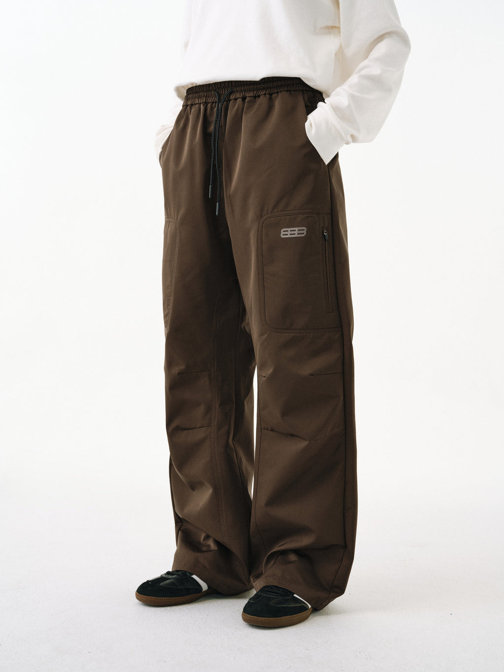 FPA Water-Repellent Zip Pocket Paratrooper Pants – Streetwear Drawstring Loose Fit Unisex Casual Pants