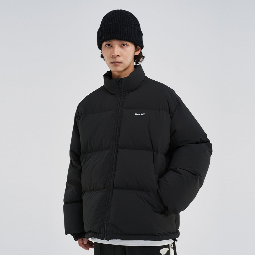 FPA 90% White Duck Down Basic Green Puffer Jacket, Thick Warm Unisex Winter Coat