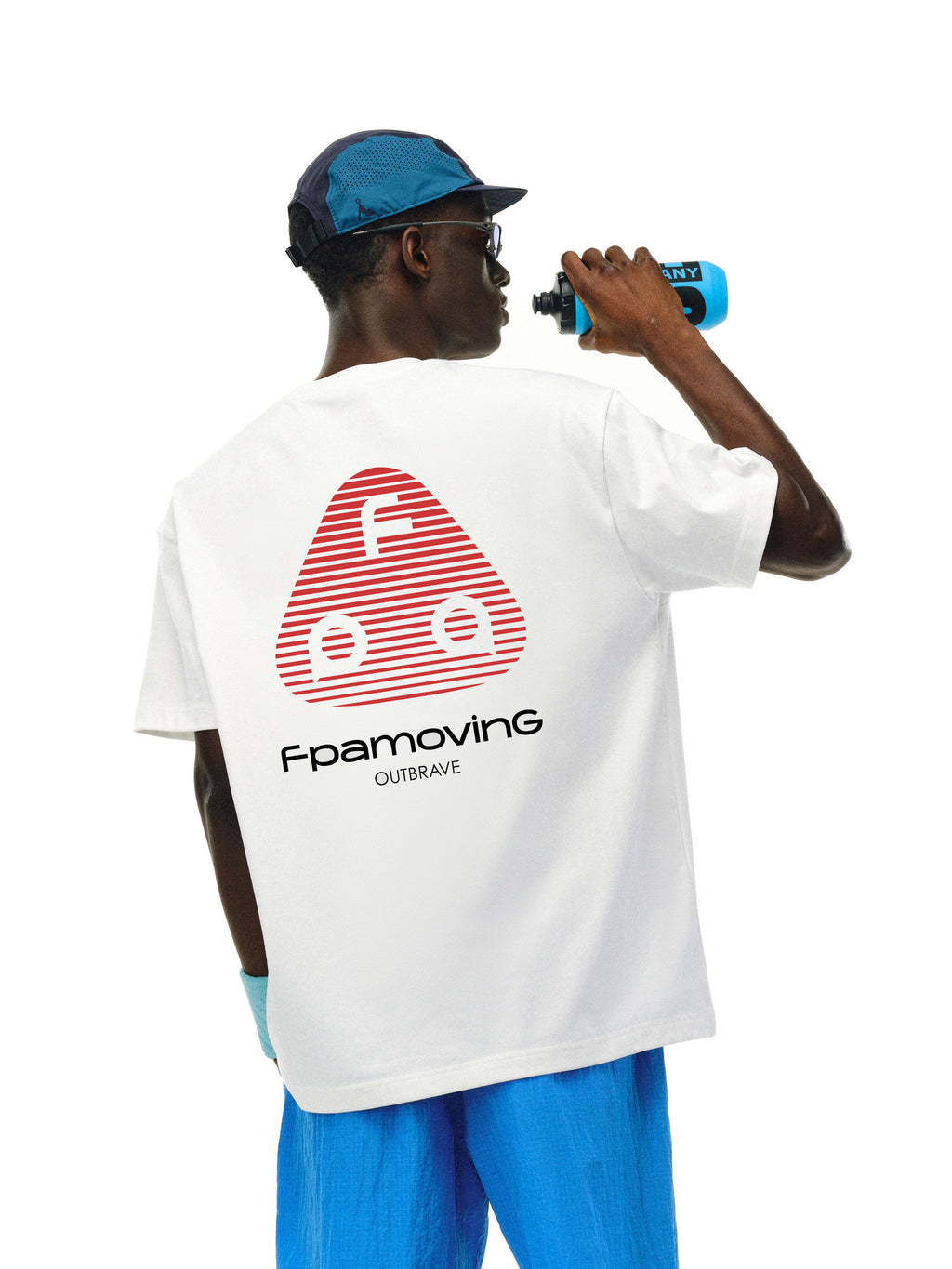 FPA Quick-Dry Cool-Touch 7A Antibacterial Short-Sleeve T-Shirt for Summer, Round Neck, Printed, Heavyweight, Loose Fit, Couple Style
