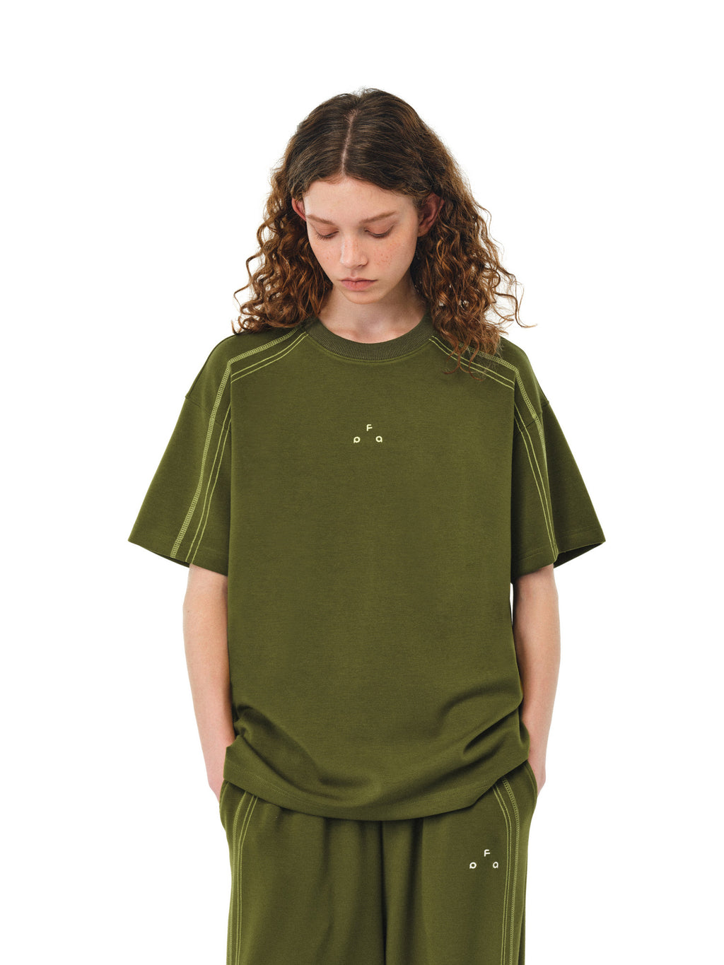 FPA Color-Block Hassel Line Air Layer T-Shirt 2026 New Summer Half-Sleeve Casual Round Neck Short Sleeve Men