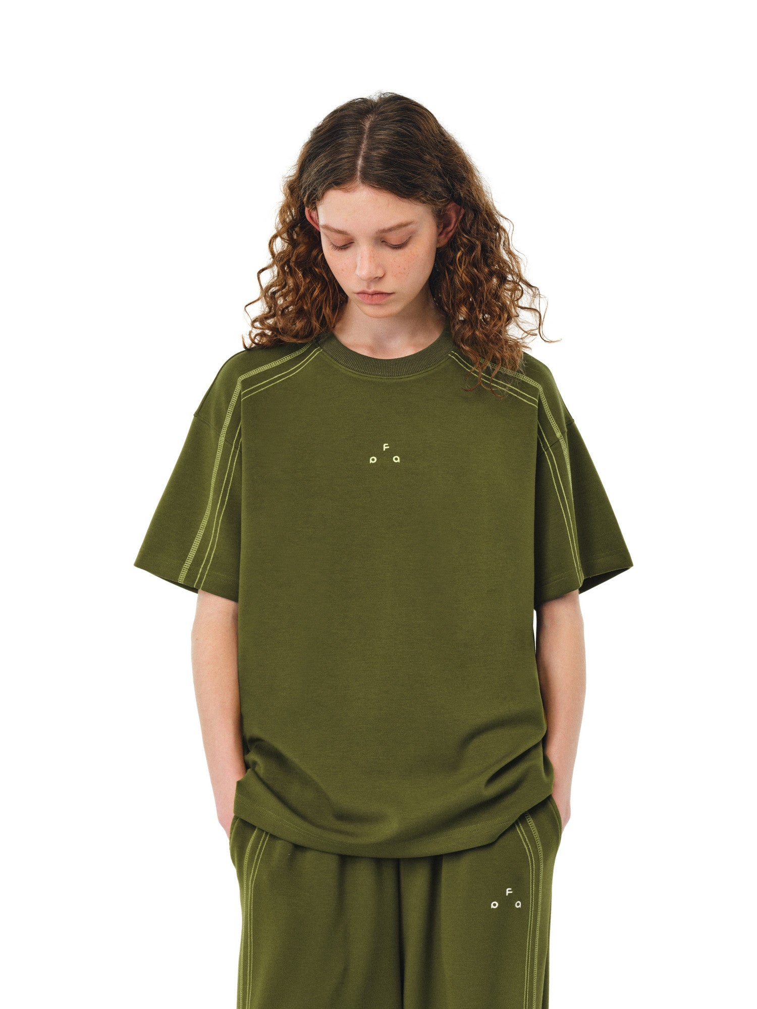 FPA Color-Block Hassel Line Air Layer T-Shirt 2026 New Summer Half-Sleeve Casual Round Neck Short Sleeve Men