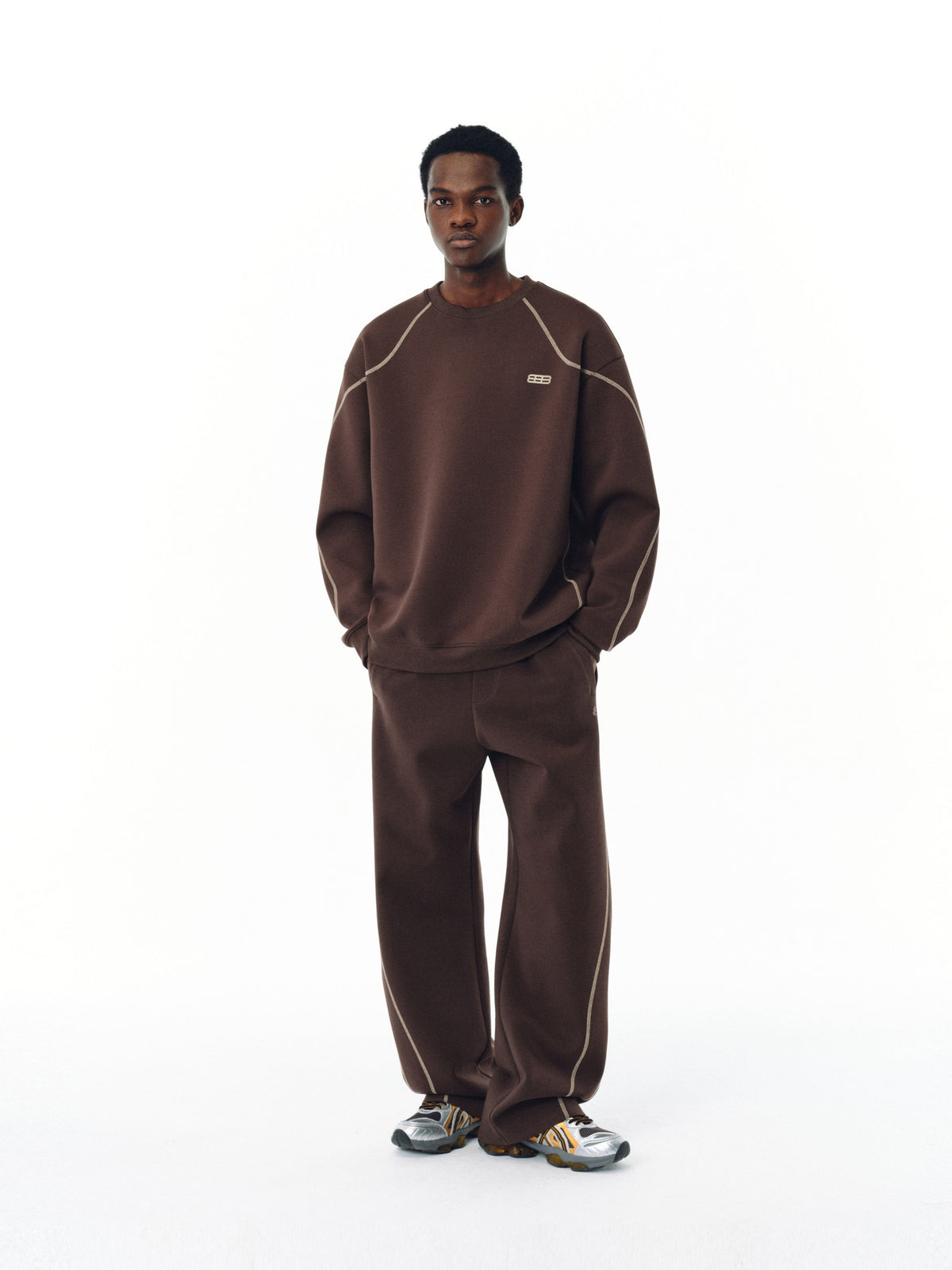 FPA Air Layer Hasso Line Sports Deconstructed Curve-Leg Pants Spring/Autumn Chinese Streetwear American Retro Loose Wide-Leg Trousers