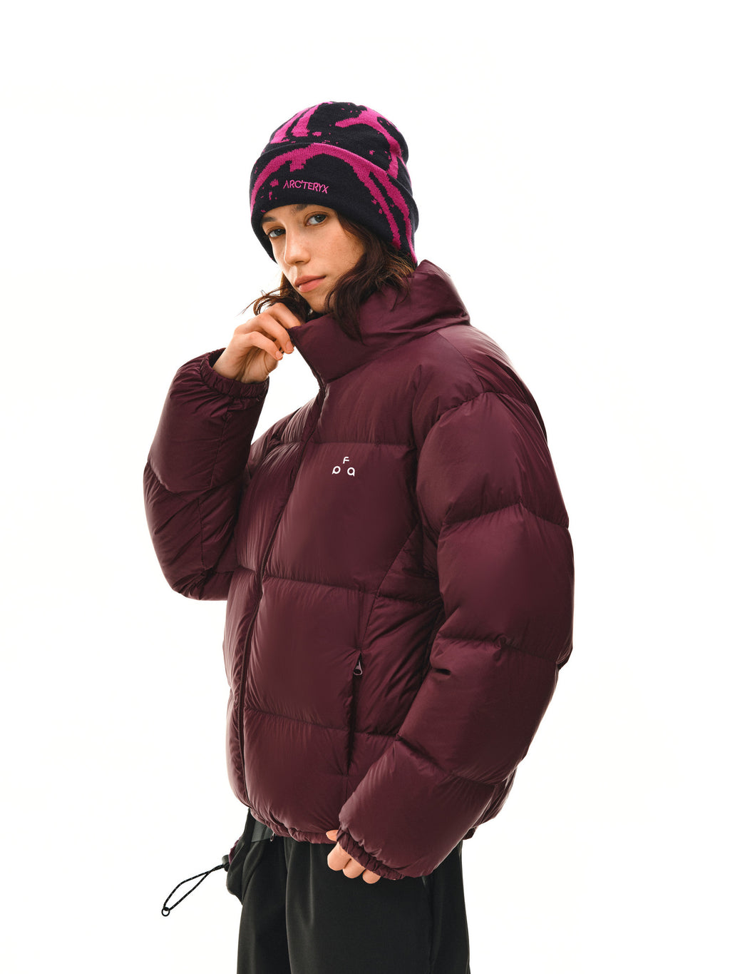 FPA Brand Logo Stand Collar Down Jacket - Winter Thick Warm Casual Sports Couple Coat