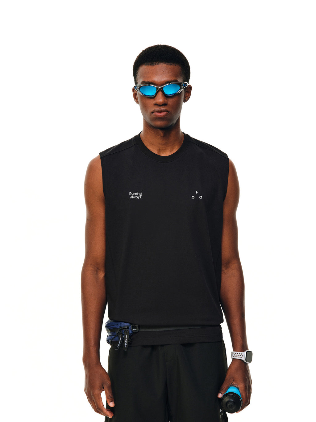 FPA Triangle Logo COOLMAX Athletic Tank Top - Summer Quick-Dry Cooling Outdoor Fitness Running Sleeveless Vest