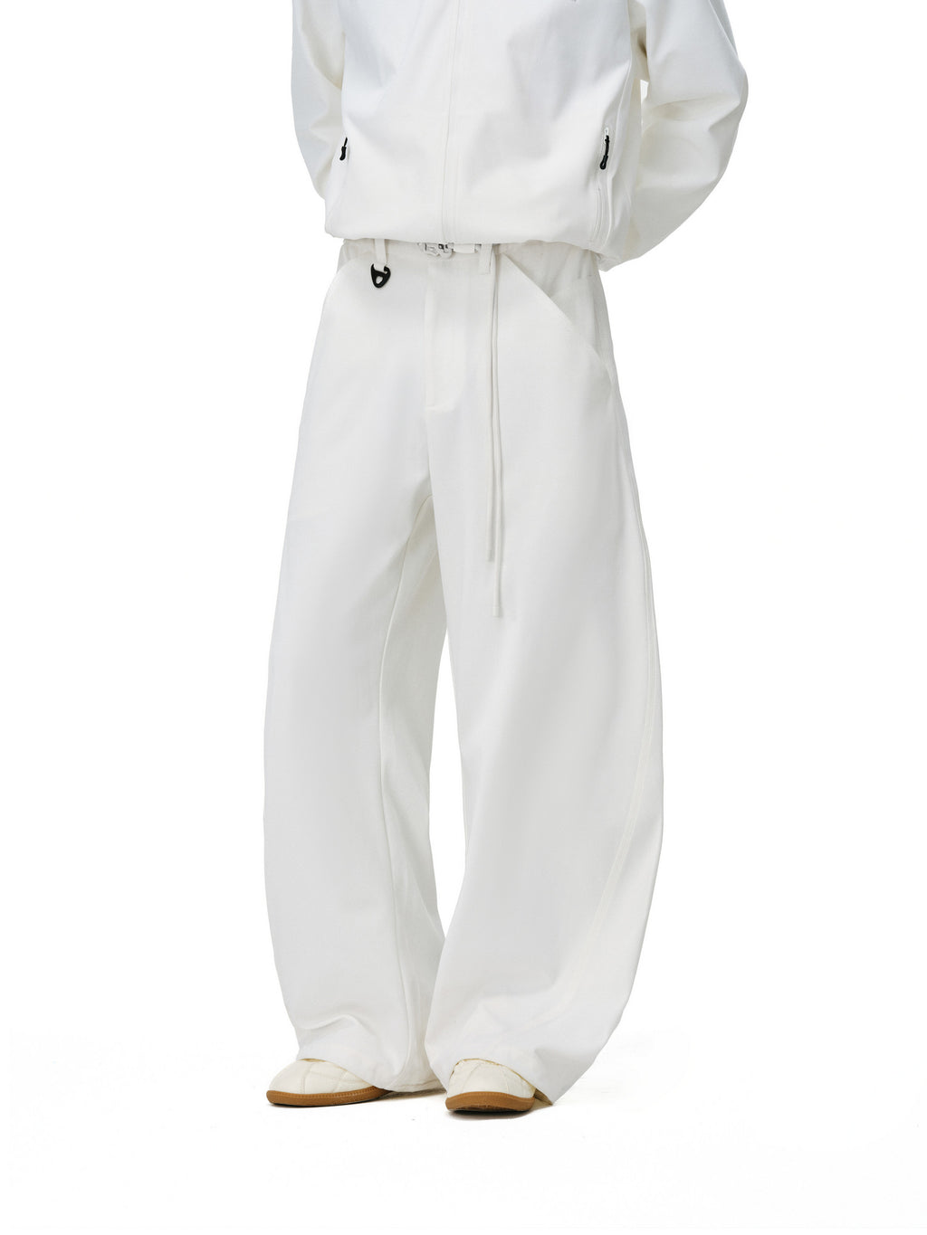 FPA Outdoor Sports Moisture-Wicking Four-Way Stretch Curved Blade Trousers 2026 New Loose Wide-Leg Black Casual Pants