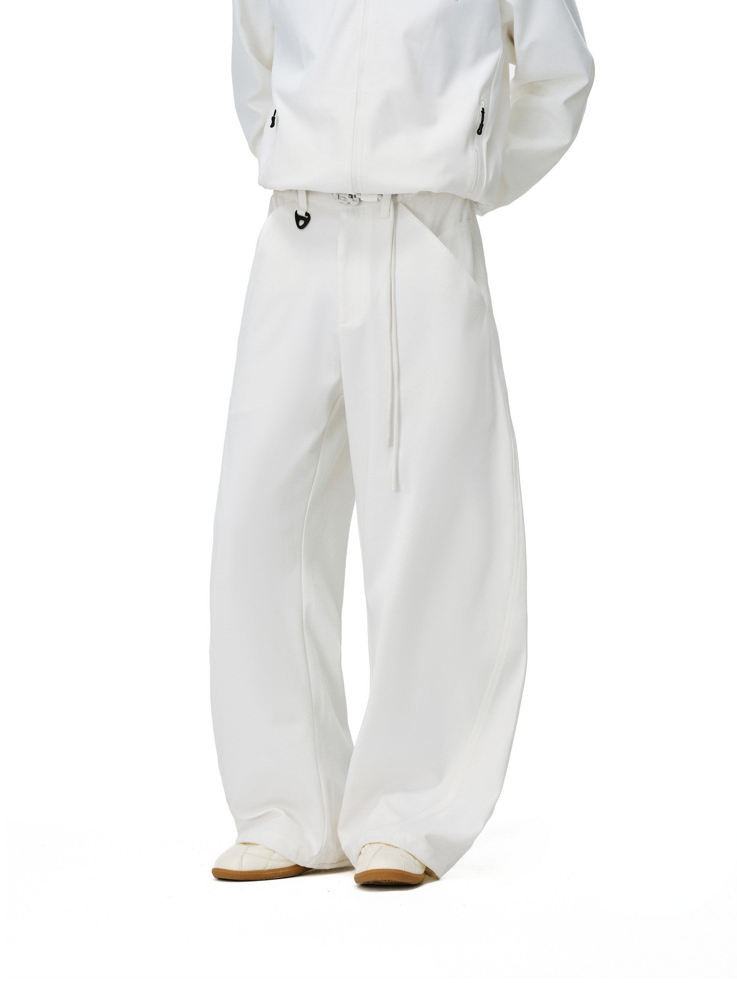 FPA Outdoor Sports Moisture-Wicking Four-Way Stretch Curved Blade Trousers 2026 New Loose Wide-Leg Black Casual Pants