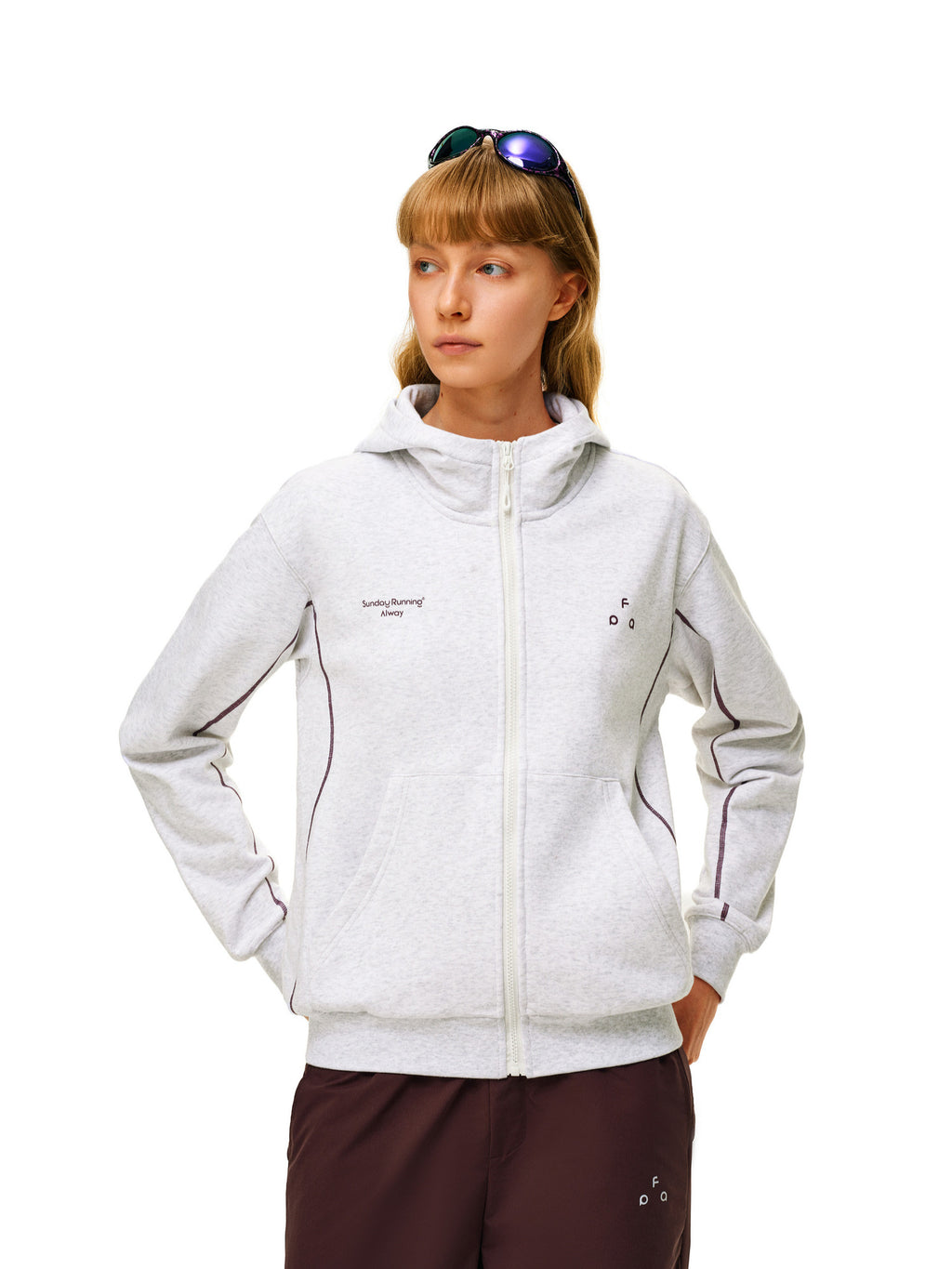 FPA Color-Block Printed Hooded Zip-Up Sweatshirt 2026 New Spring/Fall Unisex Casual Hoodie