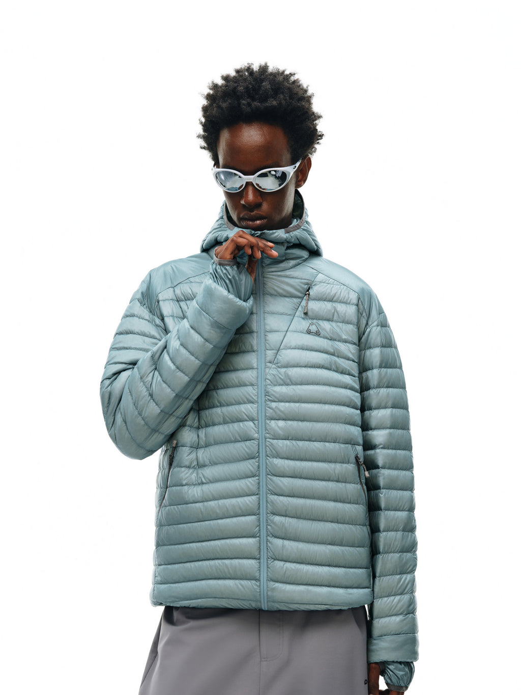 FPA 800FP 95% White Duck Down Ultra-Fine Quilted Outdoor Down Jacket for Men with Hood