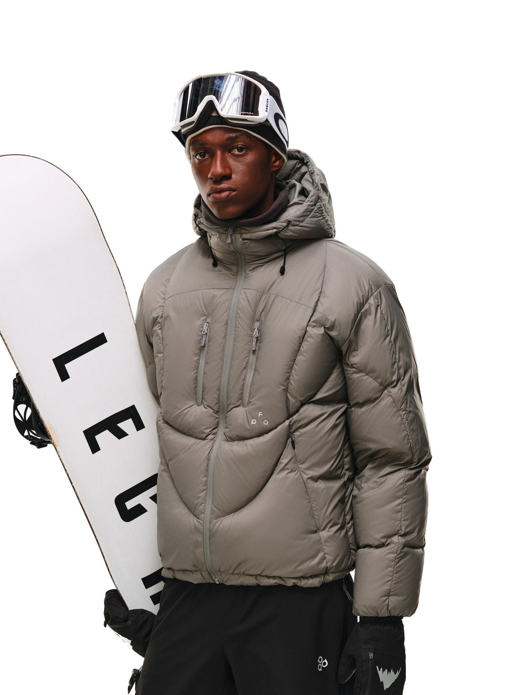FPA Double-Zip Curved Seam Hooded Matte Down Jacket – Winter Sports Premium Warmth