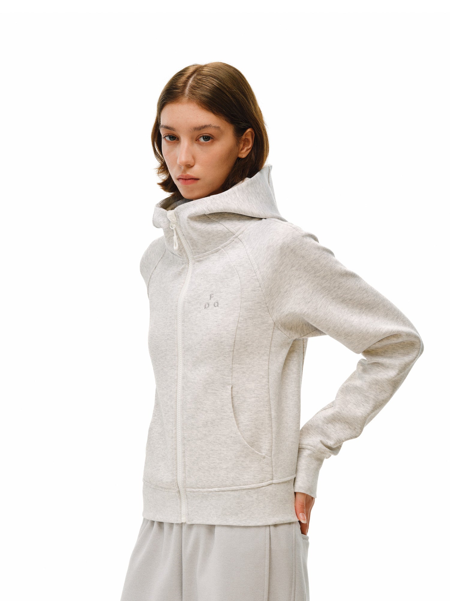 FPA Hooded Zip-Up Sweatshirt 2026 New Spring/Autumn Casual Open-Front Hoodie for Women