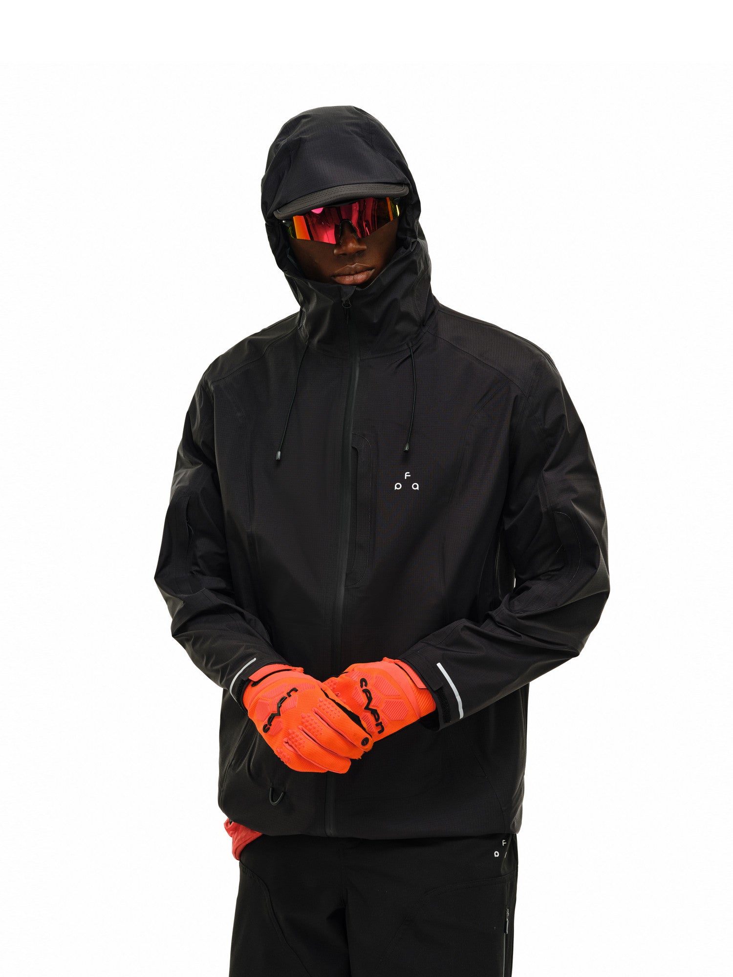 FPA Waterproof Fully Taped Seam Hiking Jacket for Outdoor Sports, Windproof, Hooded, Long Sleeve