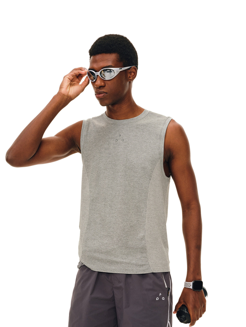 FPA Seamless Knit Mesh Paneled Athletic Vest 2026 Summer New Fit Outdoor Fitness Sleeveless T-Shirt