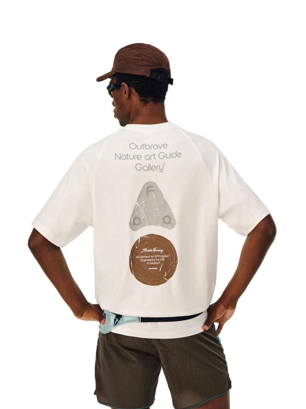 FPA Natural Elements Triangle Graphic Short Sleeve T-Shirt for Outdoor Sports, Quick-Dry Cool Touch Crew Neck Tee