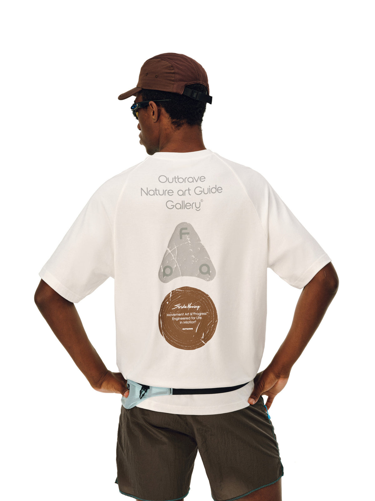 FPA Natural Elements Triangle Graphic Short Sleeve T-Shirt for Outdoor Sports, Quick-Dry Cool Touch Crew Neck Tee