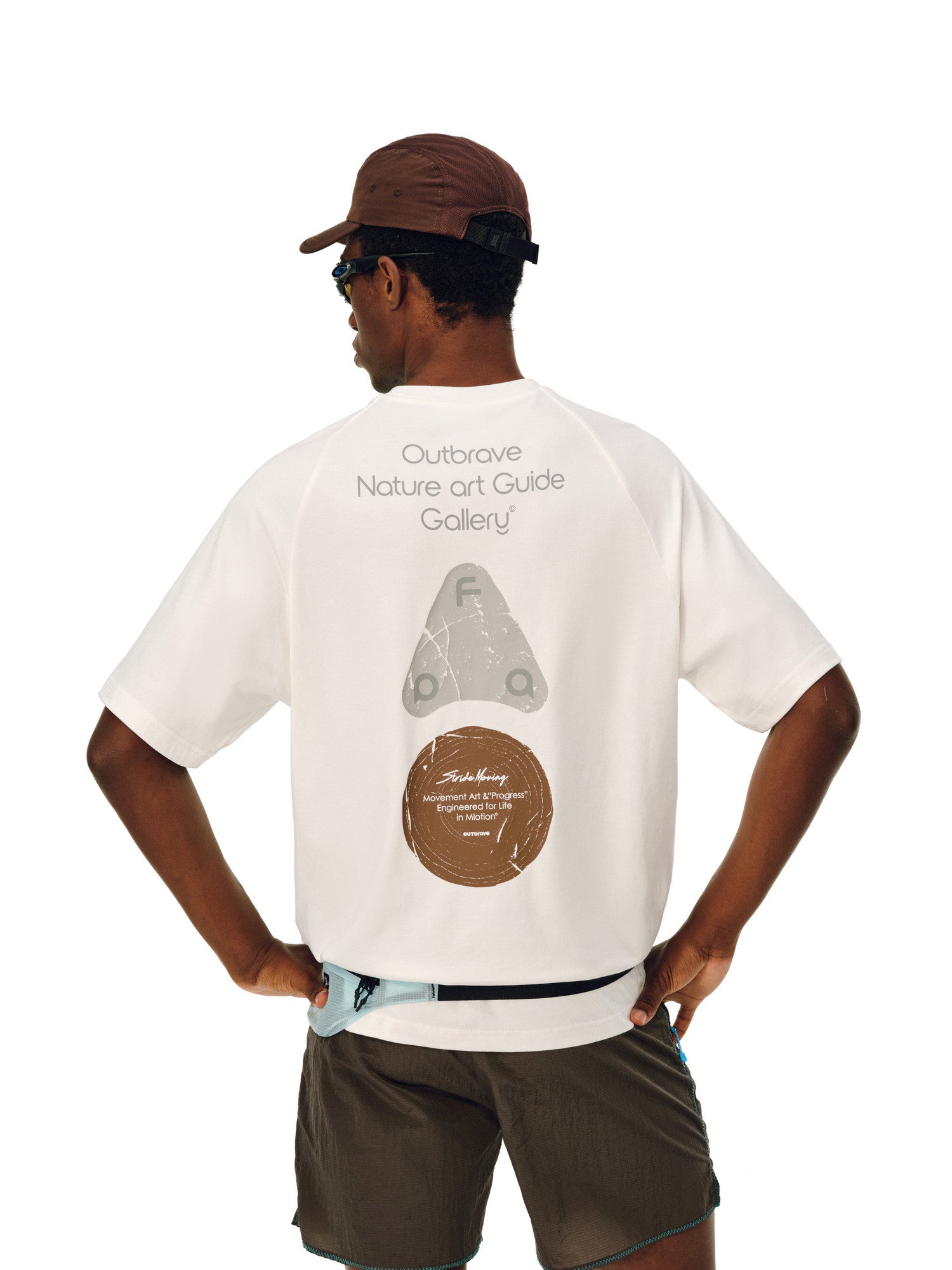 FPA Natural Elements Triangle Graphic Short Sleeve T-Shirt for Outdoor Sports, Quick-Dry Cool Touch Crew Neck Tee