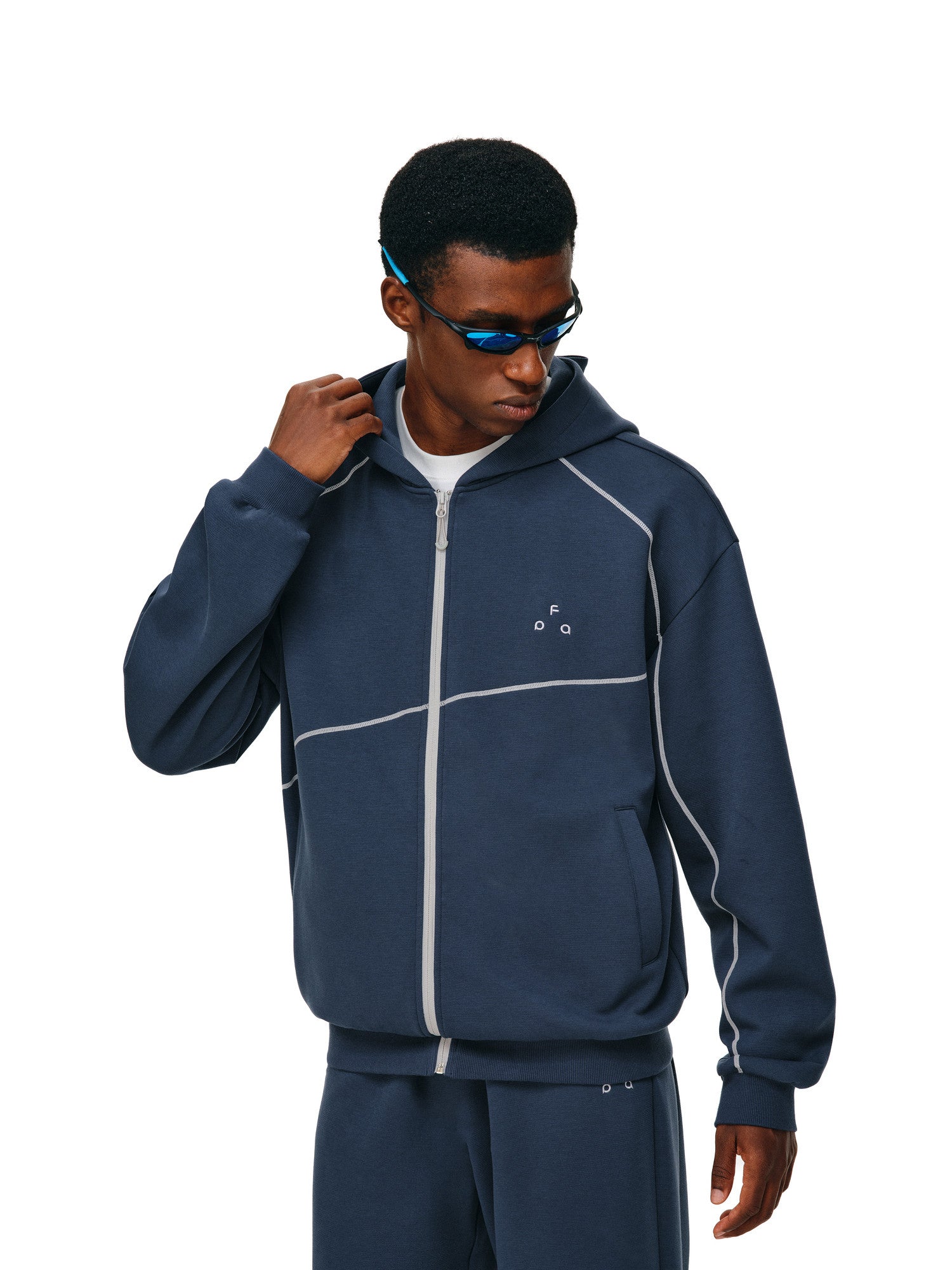 FPA Color-Block Hooded Sweatshirt Jacket 2026 Fall New Style Casual Sports Unisex Zip-Up Hoodie for Men