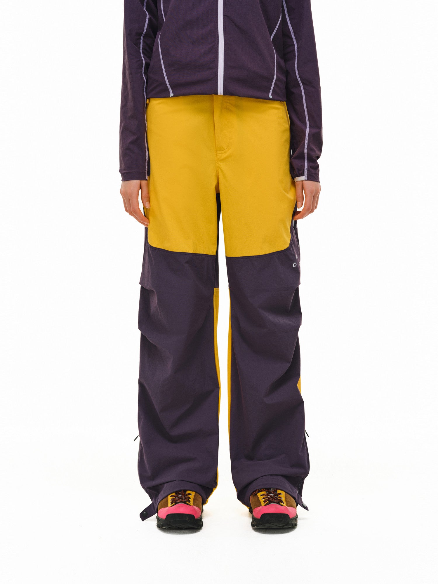 FPA Outdoor Color-Block Slim Straight Leg Quick-Dry Hiking Pants for Men
