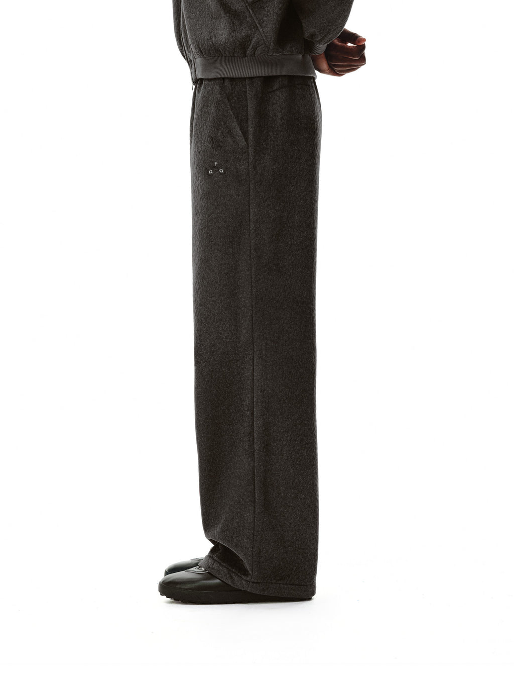 FPA Textured Drape Straight-Leg Pants with Soft Fleece Feel