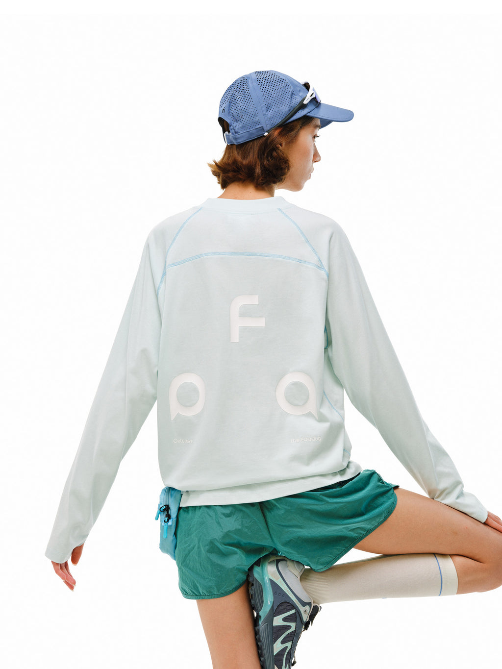 FPA Quick-Dry Structured Logo Long-Sleeve Outdoor T-Shirt – Spring Basic Casual Loose-Fit Crew Neck Unisex Sports Tee