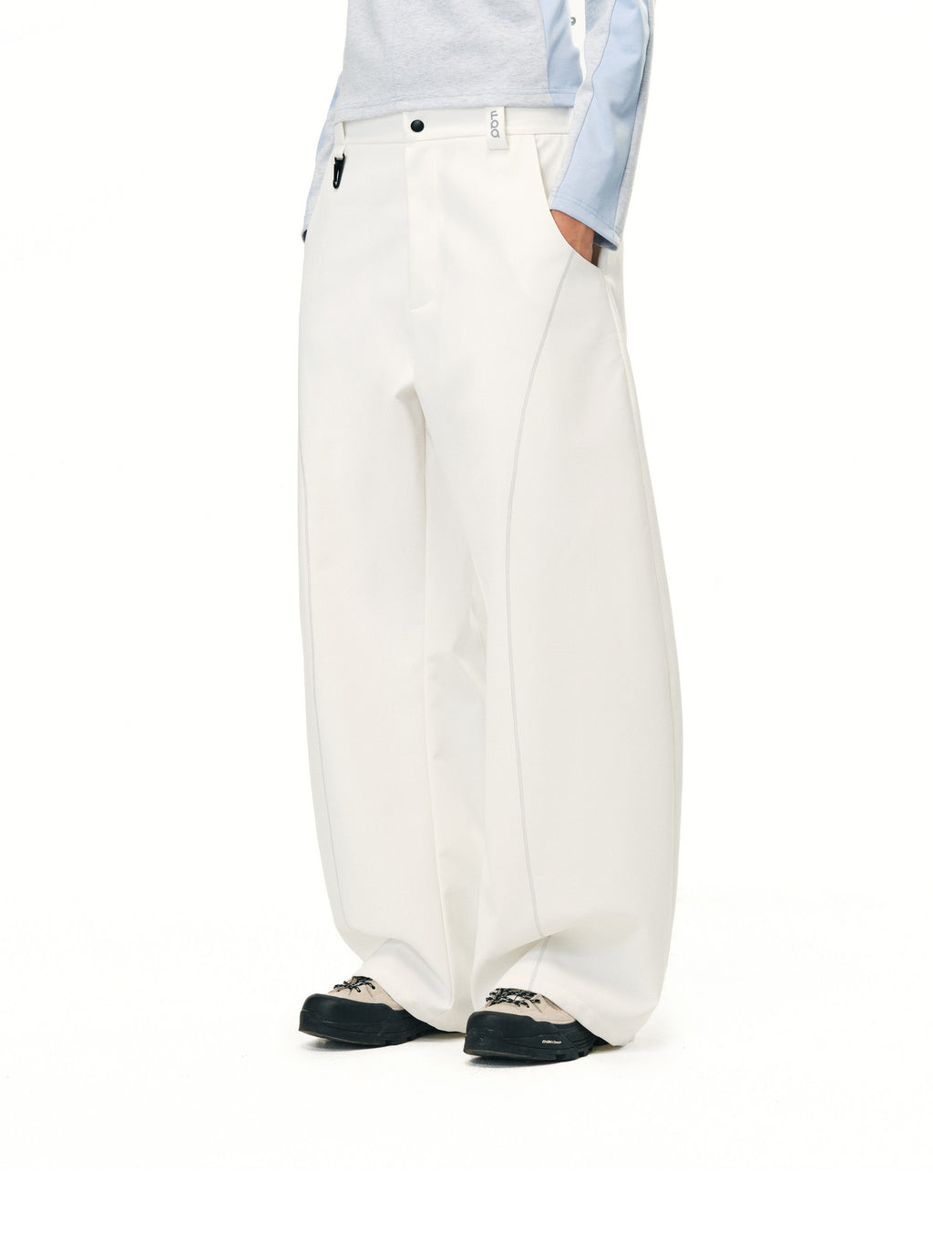 FPA Outdoor Curve Knife Pants – Wide-Leg Trousers with Contrast Color, Loose Fit, Streetwear Style