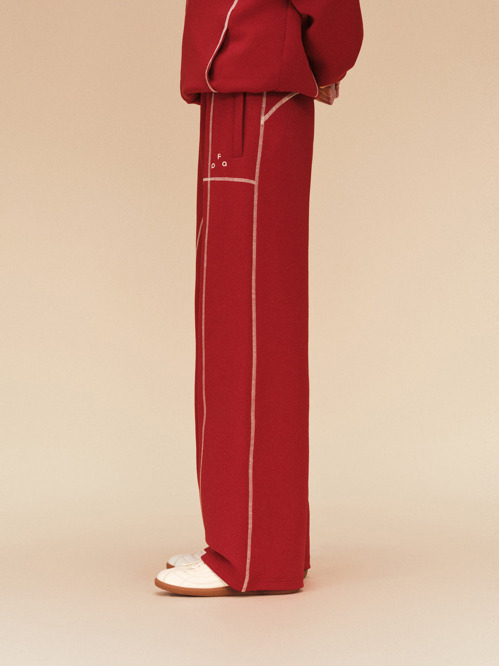 FPA Hasuo Thermostatic Athletic Casual Pants - Chinese New Year Red Straight-Leg Sweatpants