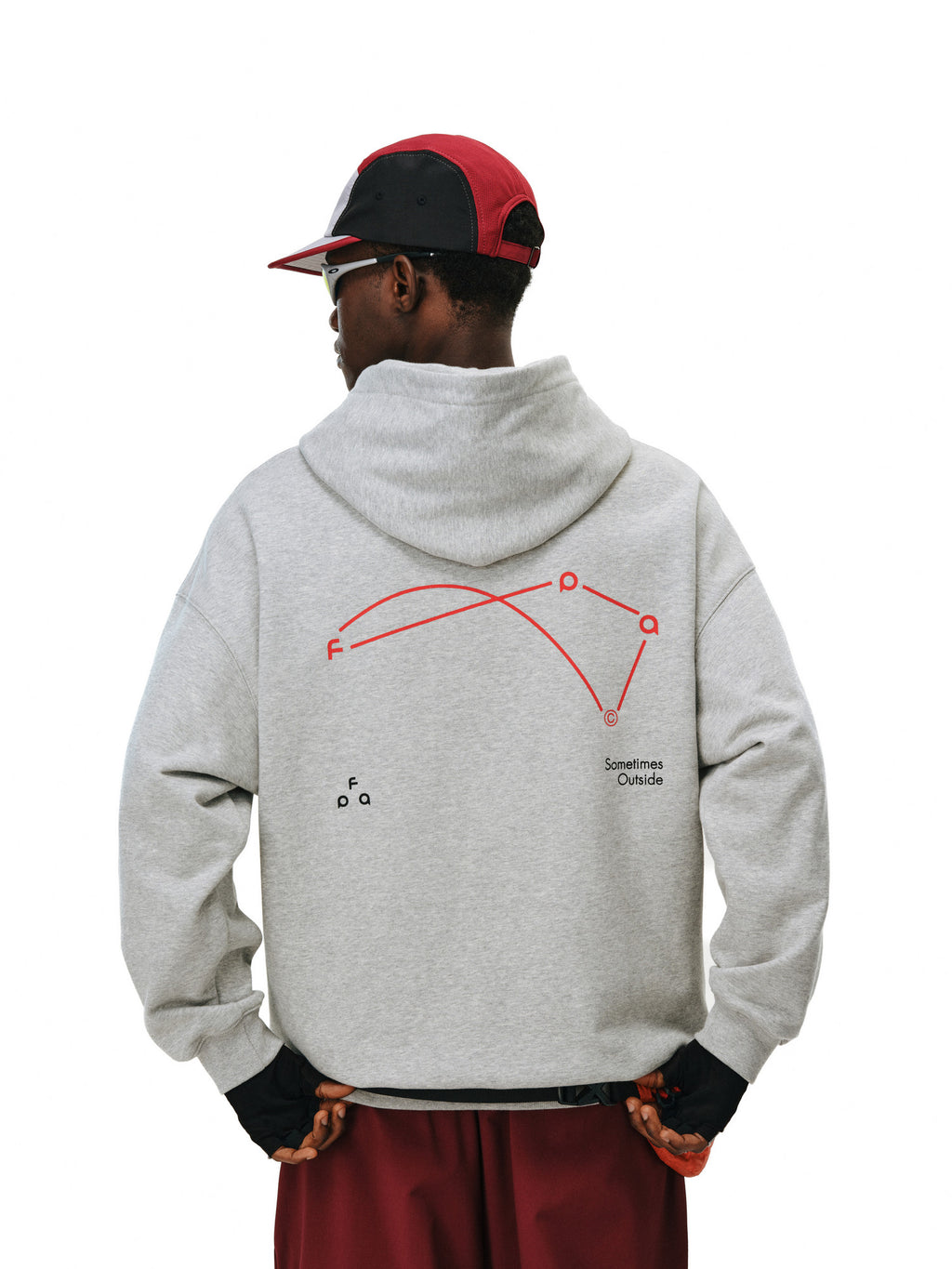 FPA Warm Fleece Color-Block Hoodie for Couples