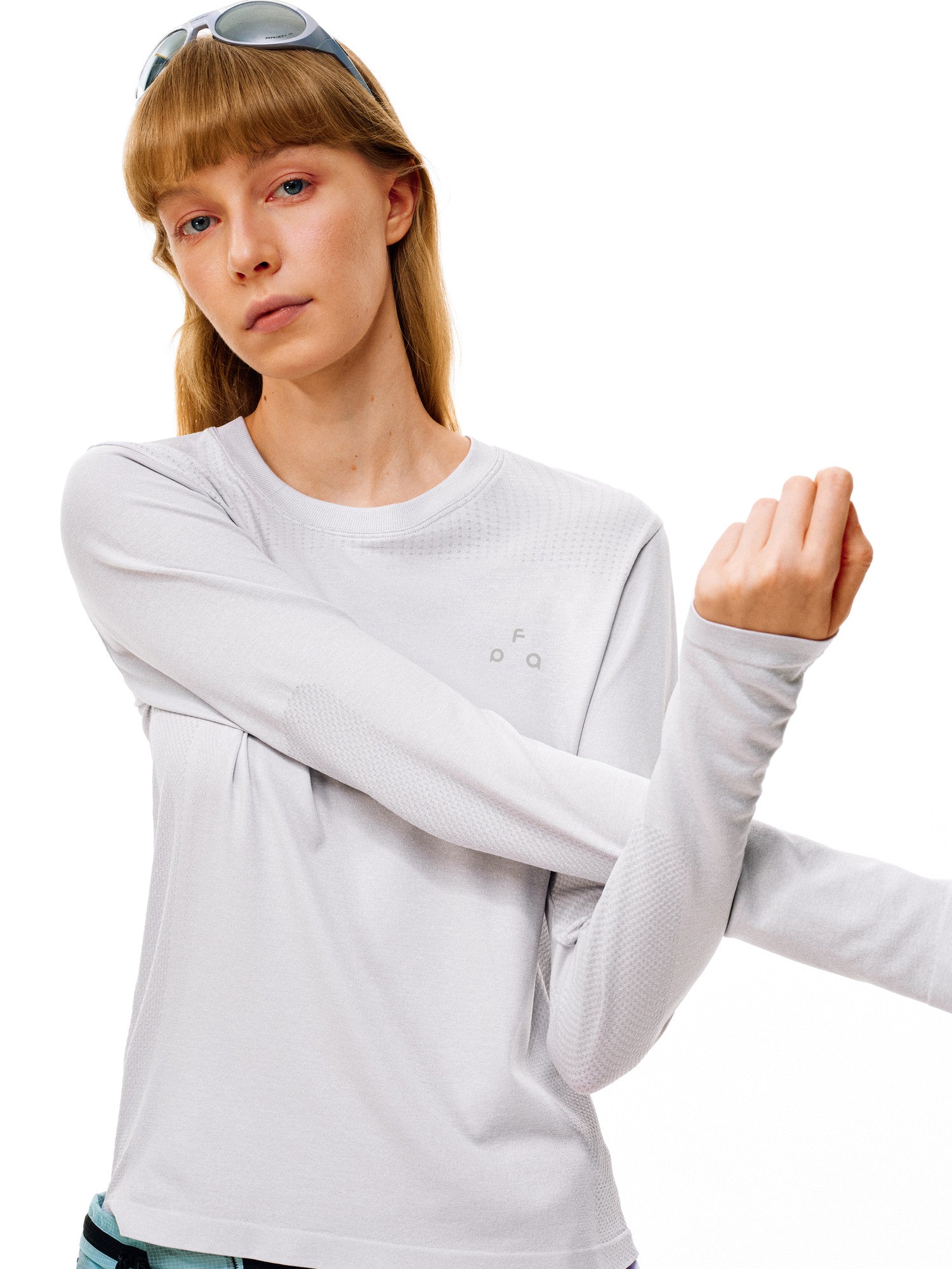 FPA Seamless Knit Skin-Friendly Long Sleeve Base Layer for Women – Spring/Autumn Outdoor Round Neck Fitted Casual T-Shirt