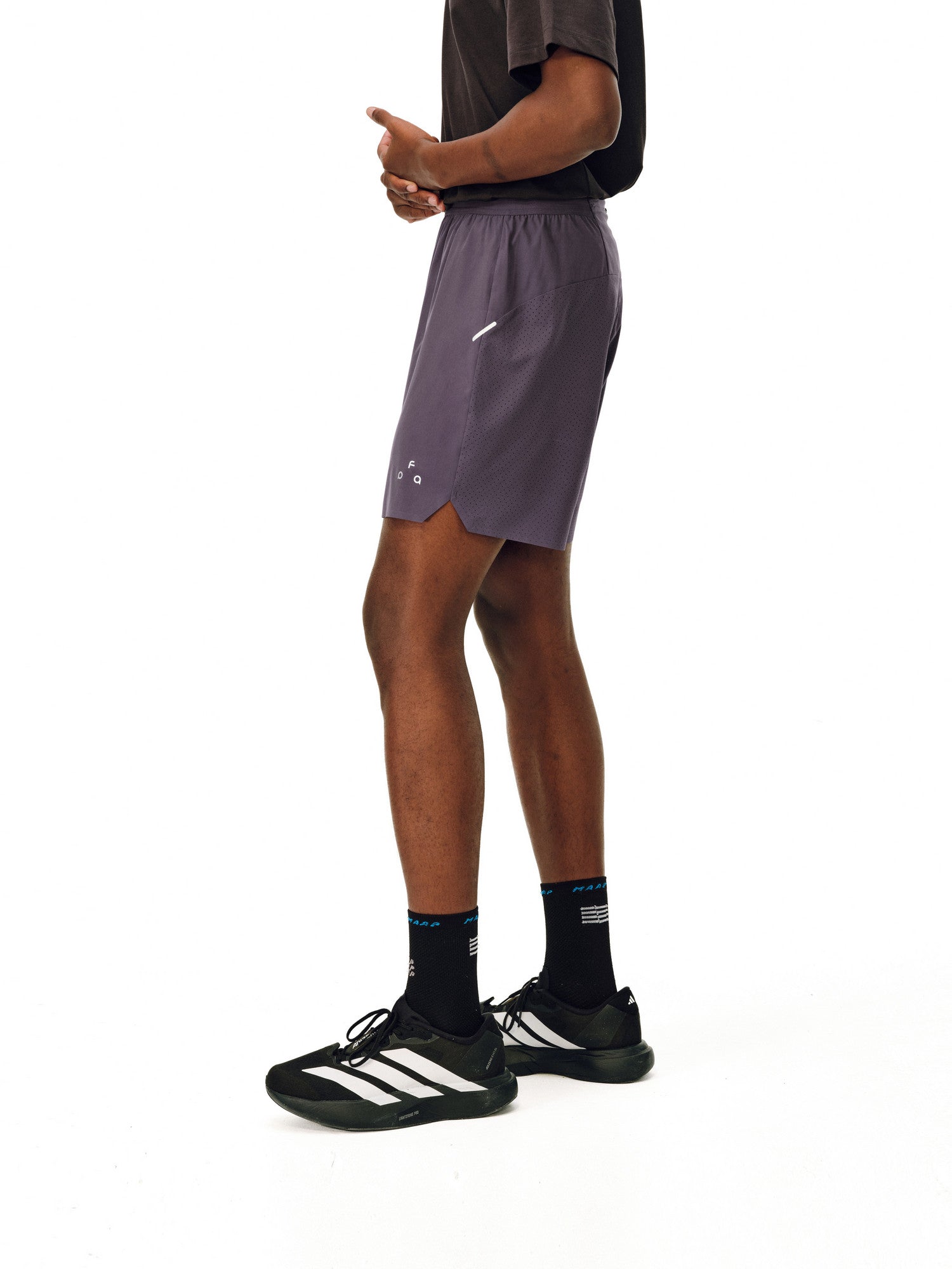 FPA Seam-Sealed Perforated Athletic Shorts for Outdoor Fitness, Basic Logo, Lightweight Unisex Summer Running Casual Pants for Men