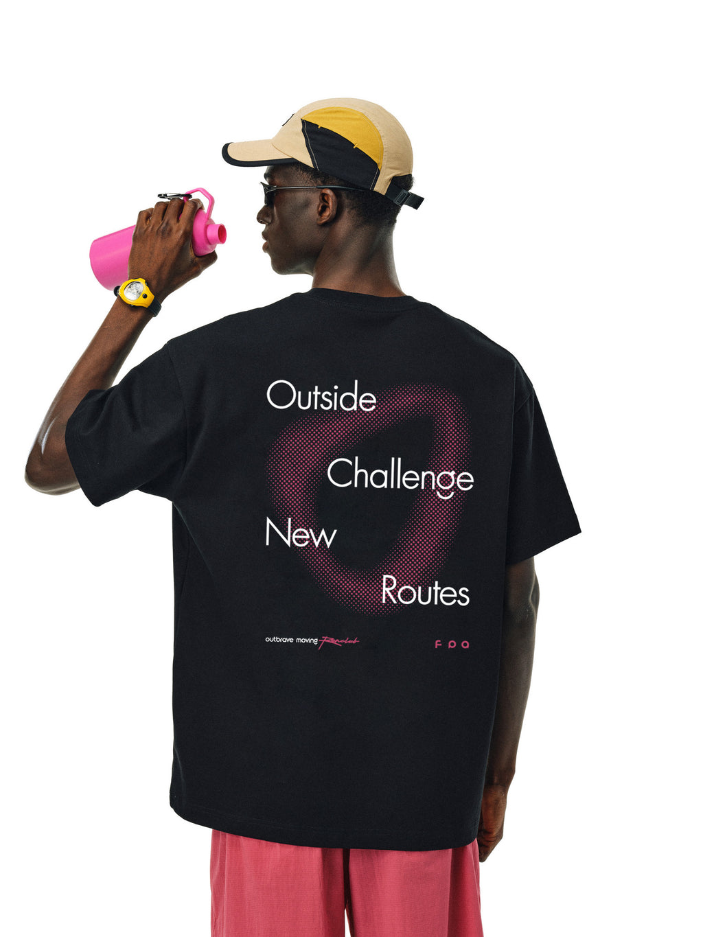 FPA Quick-Dry 7A Antibacterial and Anti-Mite Athletic Short Sleeve T-Shirt - Summer American Heavyweight Outdoor Cool-Touch Couple Loose Fit Tee