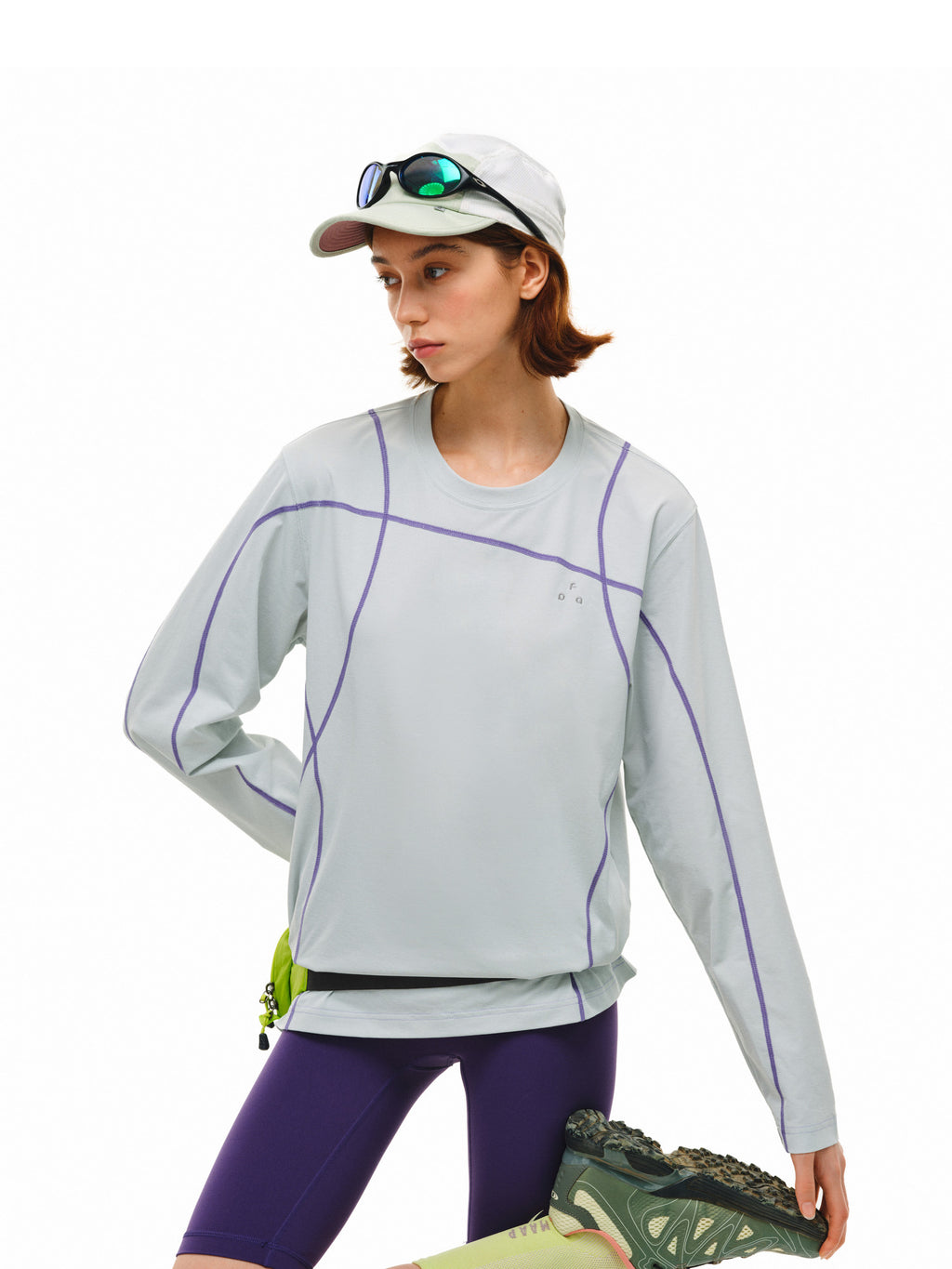 FPA Cool-Touch Quick-Dry 7A Antibacterial Dopamine Long-Sleeve Tee for Outdoor Sports, Minimalist Design, Round Neck, Spring Men's T-Shirt