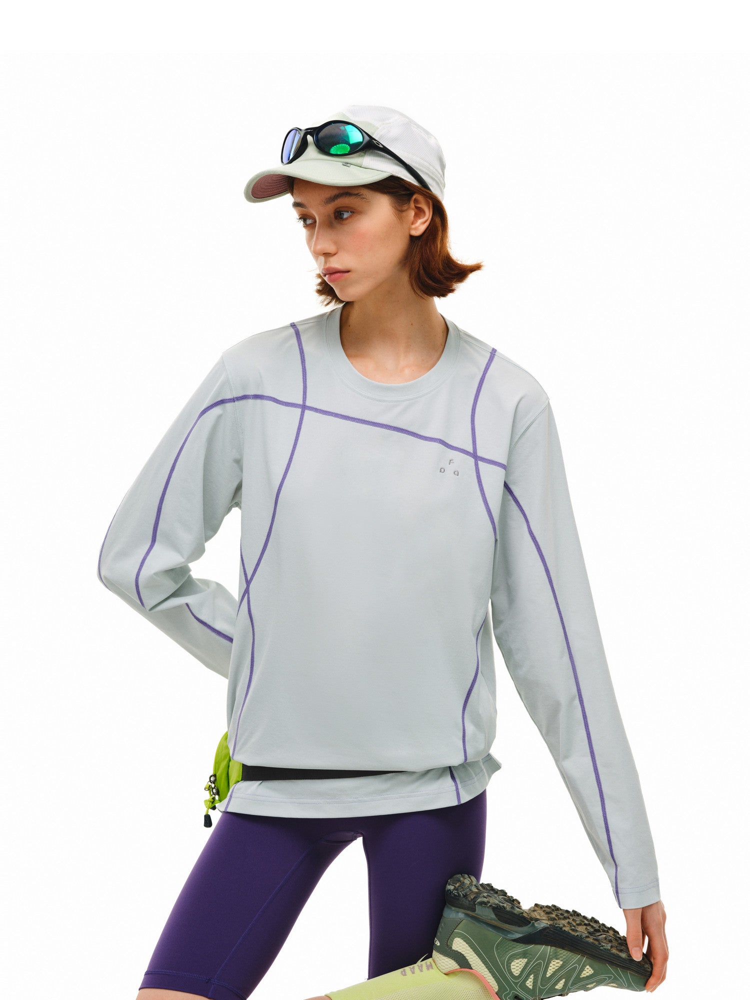 FPA Cool-Touch Quick-Dry 7A Antibacterial Dopamine Long-Sleeve Tee for Outdoor Sports, Minimalist Design, Round Neck, Spring Men's T-Shirt