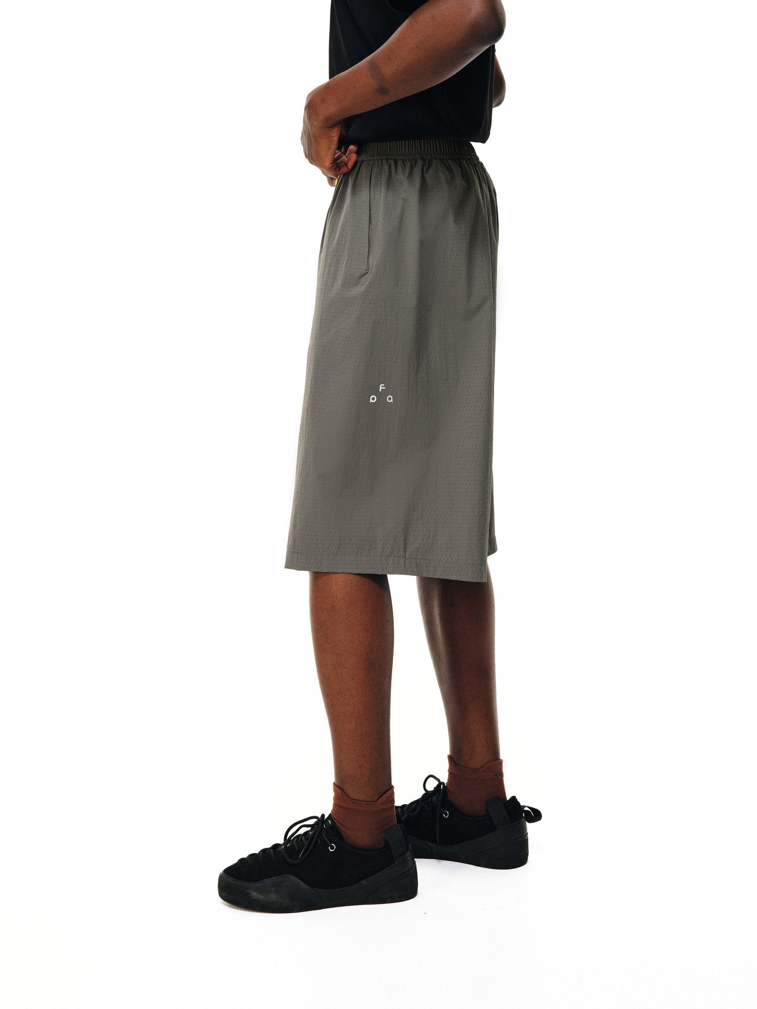 FPA Outdoor Wind Tunnel Breathable Ice-Feel Sports Lightweight Soft-Elastic Capri Pants, Summer Thin Quick-Dry Casual Pants