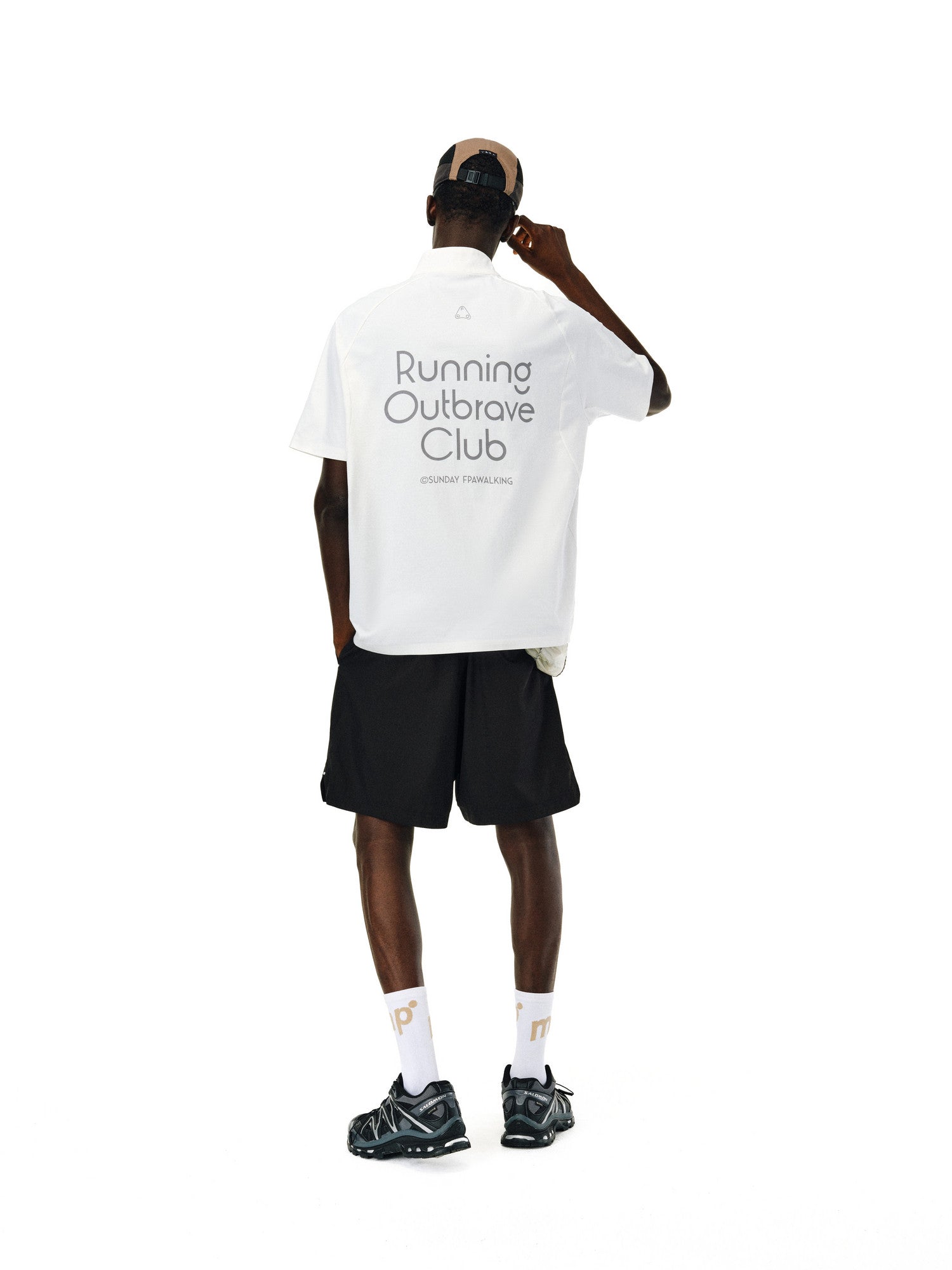 FPA Quick-Dry Cooling UPF50 Half-Zip Cycling Jersey - National Trend Outdoor Summer Half High Collar Short Sleeve T-Shirt