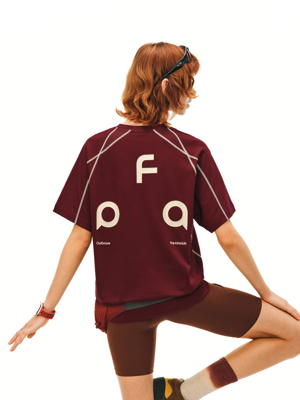 FPA Contrast Stitch Logo Quick-Dry Short Sleeve T-Shirt for Outdoor Sports, Summer Premium Crew Neck Couple Tee
