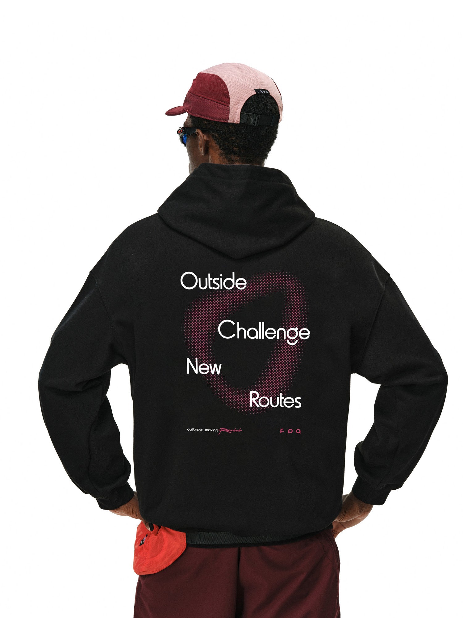 FPA Patterned Polka Dot Color-Block Hoodie