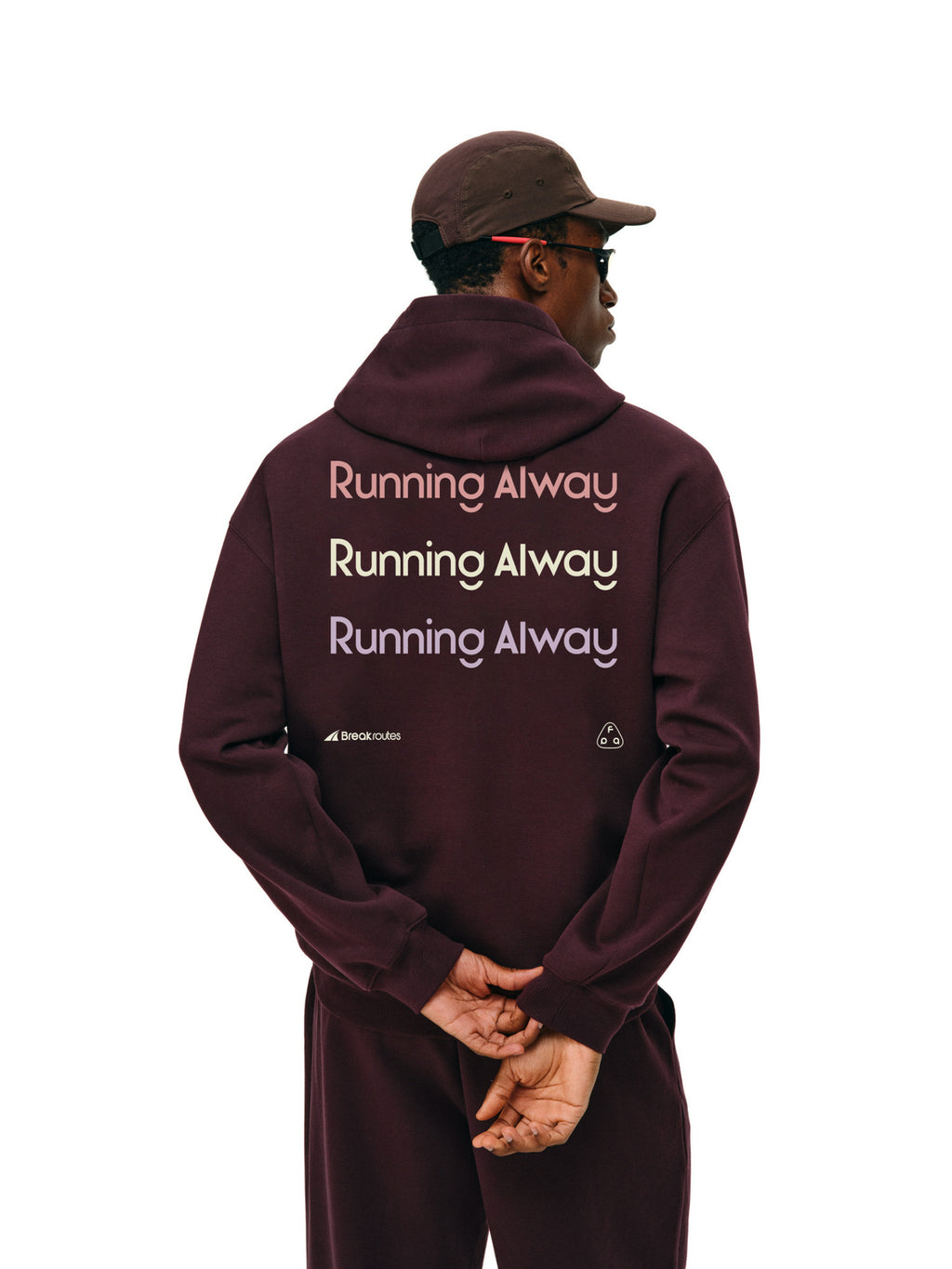 FPA Brand Slogan Contrast Color Block Hoodie - Spring/Fall Athletic Print Loose Fit Couple Casual Hooded Sweatshirt for Men