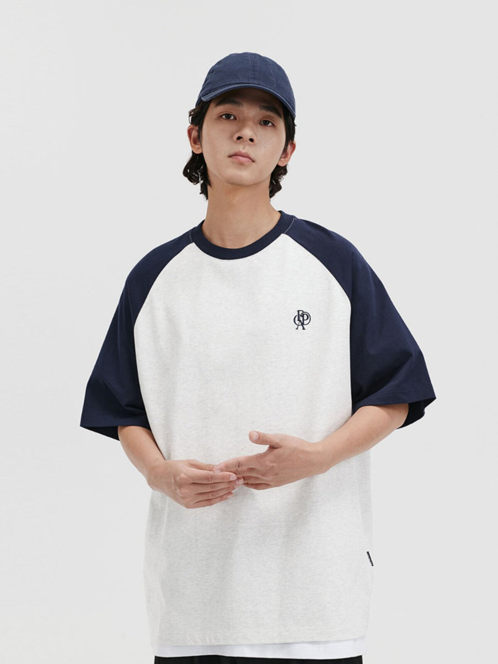 FPA Raglan Sleeve Embroidered Short-Sleeve Crew Neck Casual T-Shirt for Men – Summer Unisex Streetwear
