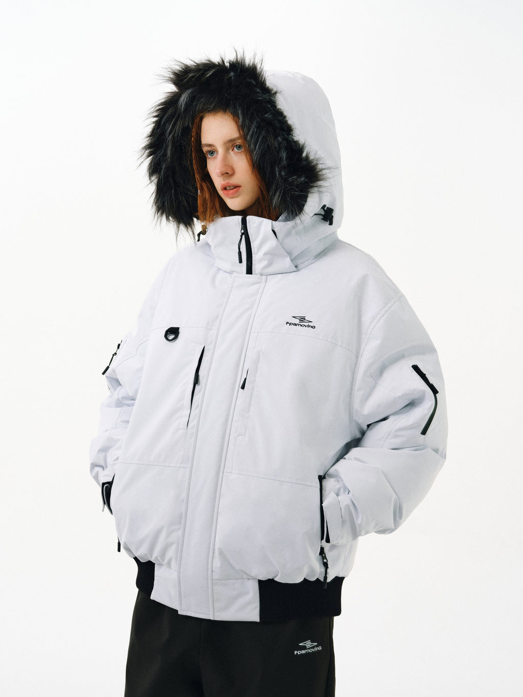 FPA Teflon Triple-Protection Extreme Cold Parka Down Jacket – Chinese Streetwear Trend, Loose Fit, Unisex, Fur Collar