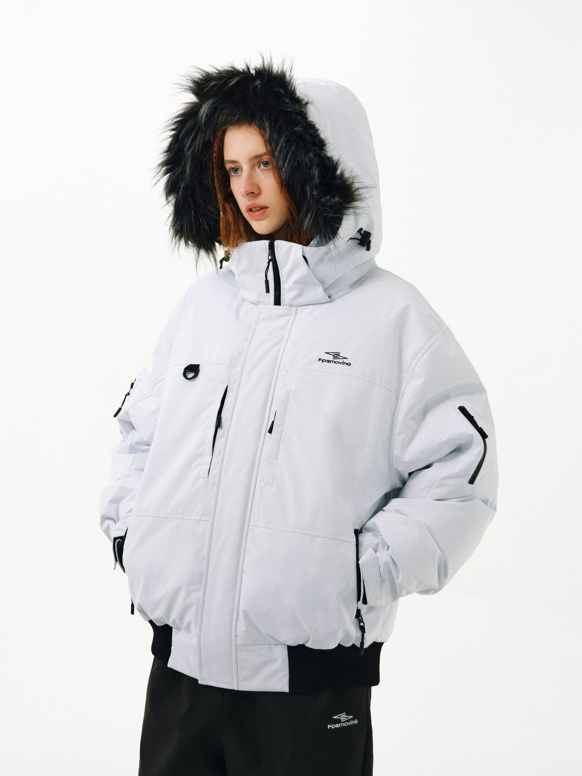 FPA Teflon Triple-Protection Extreme Cold Parka Down Jacket – Chinese Streetwear Trend, Loose Fit, Unisex, Fur Collar