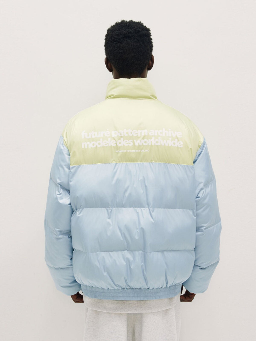 FPA Contrast Webbing Stand Collar Cotton Padded Coat 2023 New Winter Chinese Street Style Loose Fit Thickened Puffer Jacket