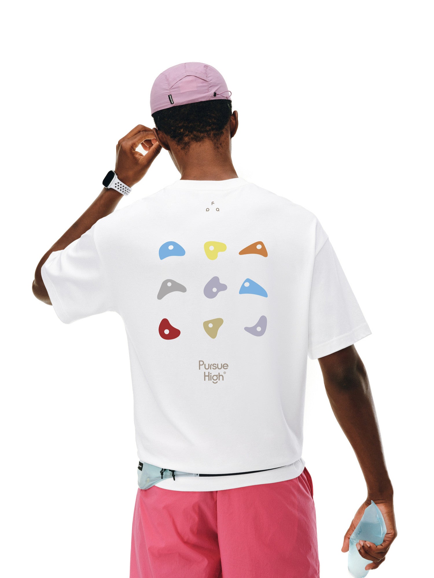 FPA Climbing Print Athletic Short Sleeve T-Shirt - Summer Outdoor Casual Quick-Dry Breathable Tee