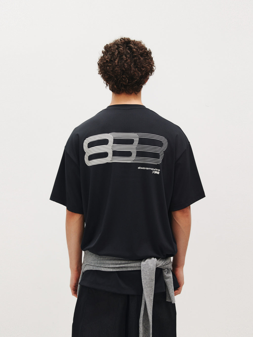 FPA Quick-Dry Moisture-Wicking Gradient Track Short Sleeve T-Shirt for Men - Chinese Streetwear Trendy Summer Cool Touch Tee