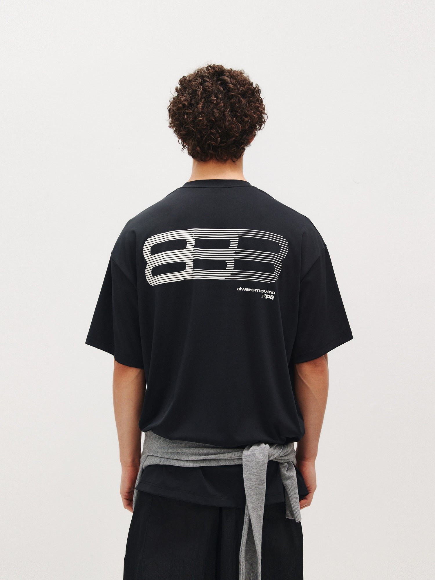 FPA Quick-Dry Moisture-Wicking Gradient Track Short Sleeve T-Shirt for Men - Chinese Streetwear Trendy Summer Cool Touch Tee