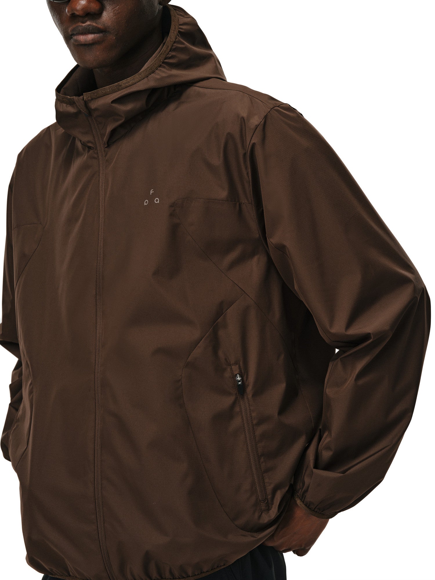 FPA Split Panel Sports Jacket – Chinese Streetwear Outdoor Unisex Short Fit Casual Thin Hooded Coat for Spring/Autumn