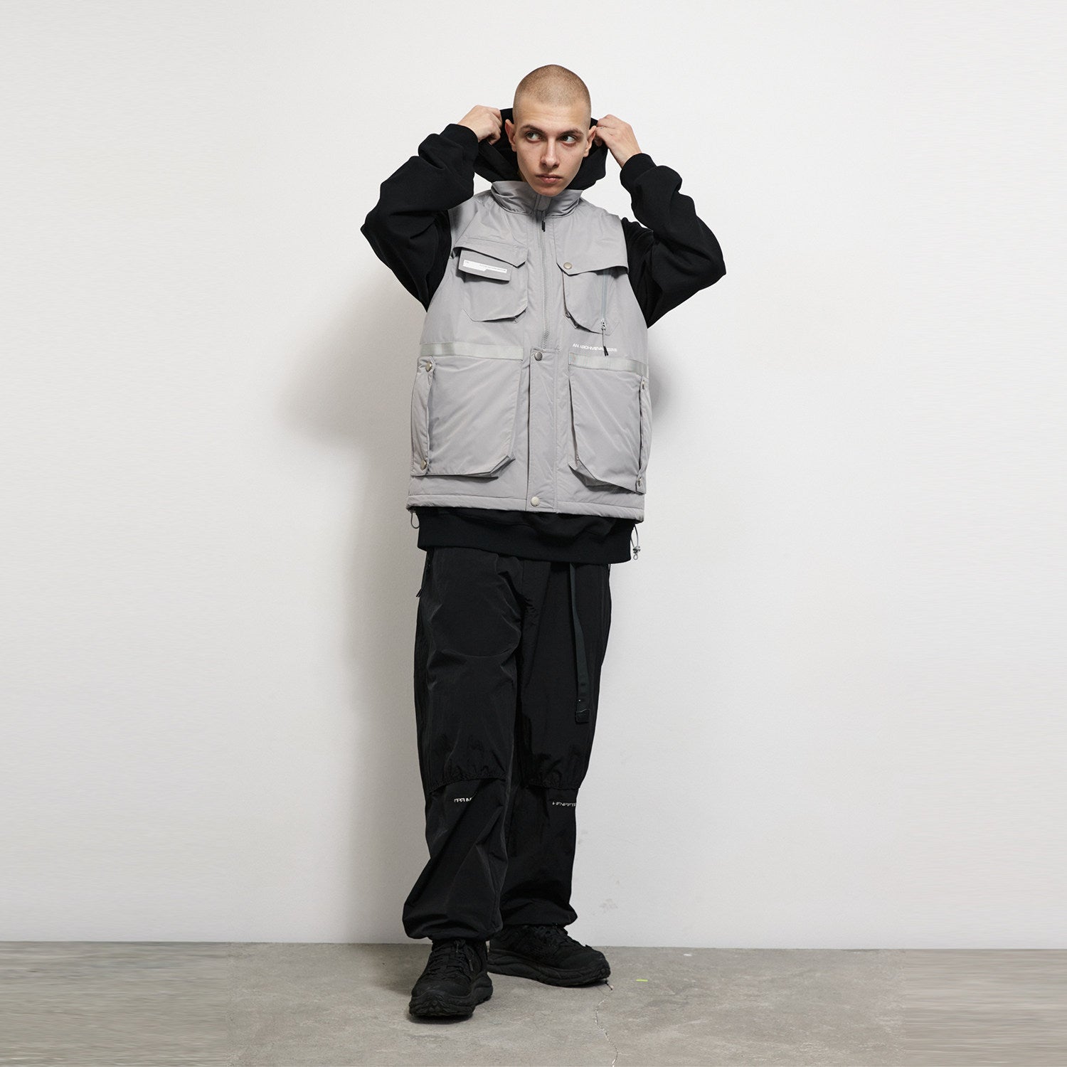 FPA (VENGETICE) Tactical Cotton Padded Vest, Workwear Cotton Jacket, Loose Fit, Chinese Streetwear, Autumn/Winter Vest Coat